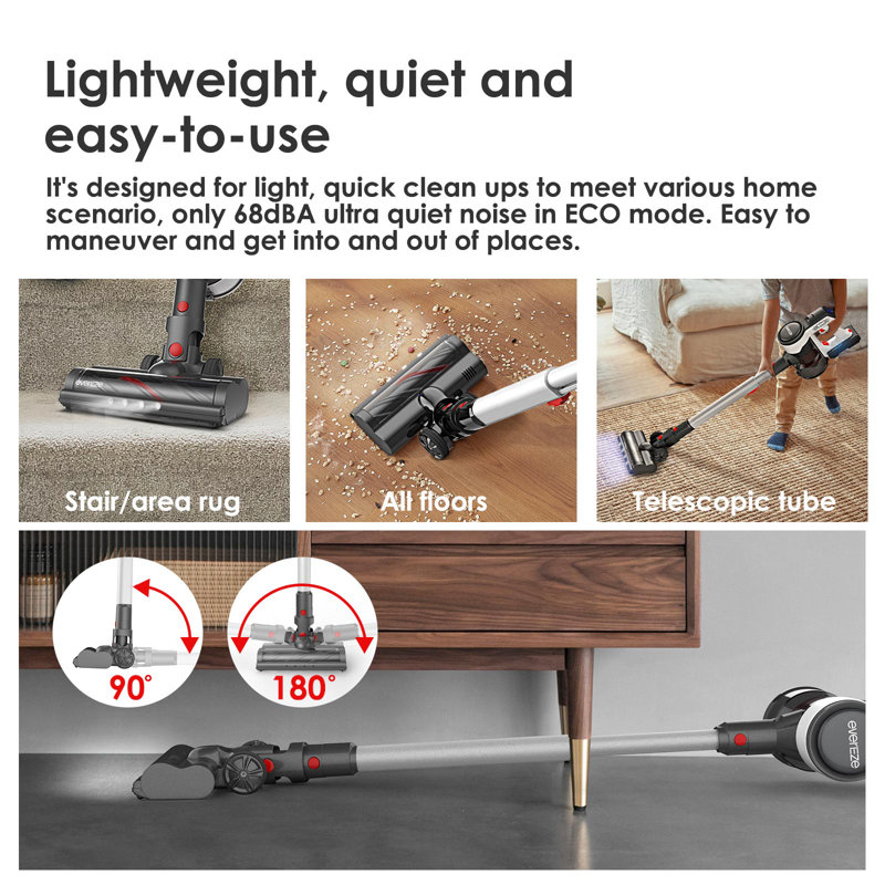 Evereze Cordless Bagless Stick Vacuum & Reviews Wayfair